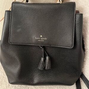 Kate Spade Textured Black Backpack